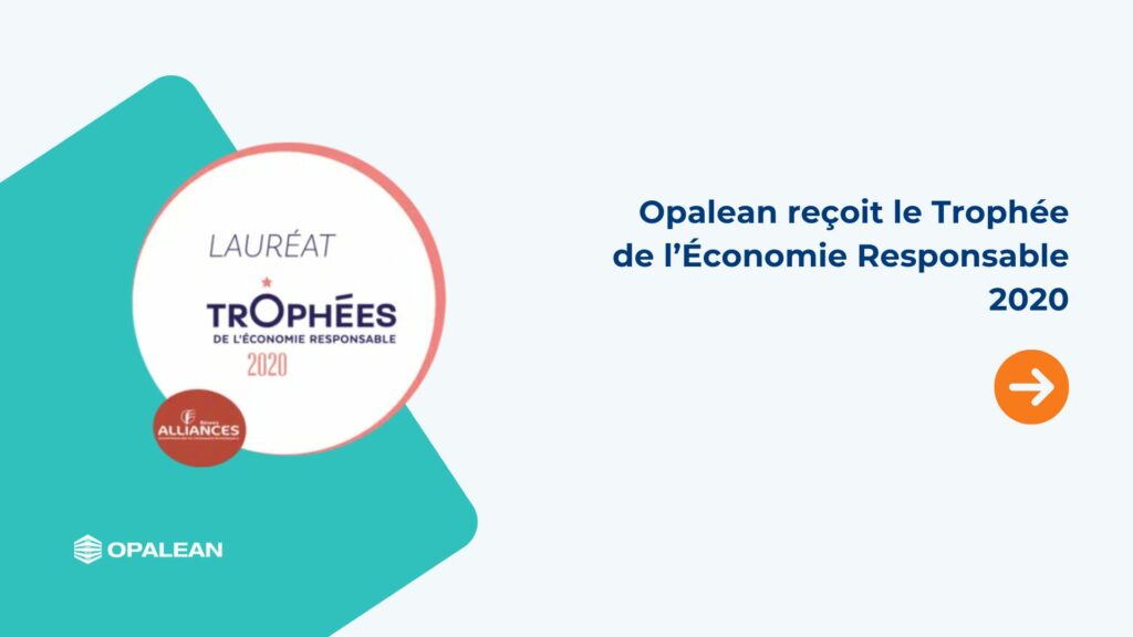 Opalean reçoit le Trophée de l’Économie Responsable 2020